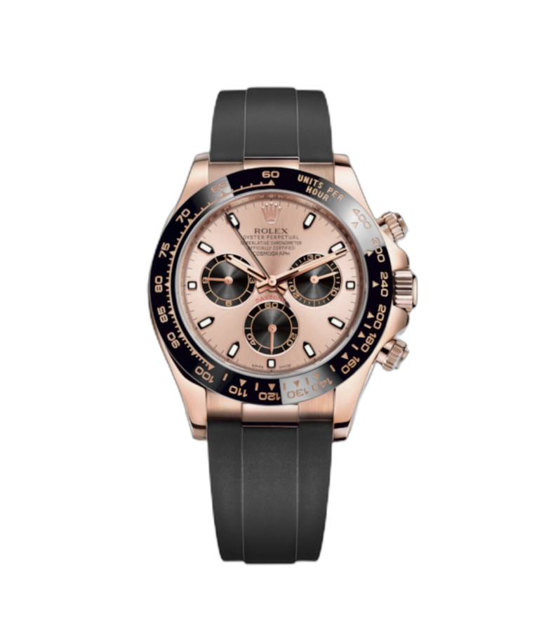 Super Clone Rolex Daytona Rose Gold - Oysterflex