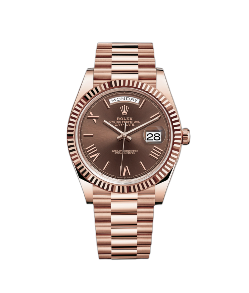 Super-Clone-Rolex-Day-Date-Rose-Gold-Chocolate-Dial-1