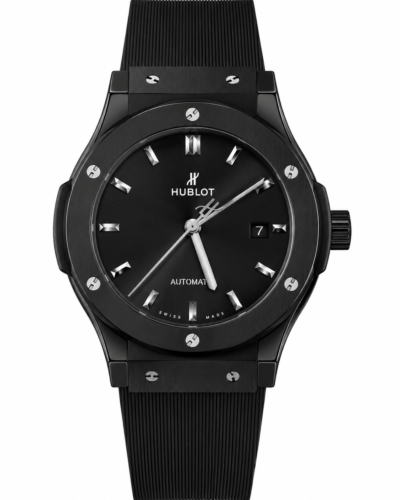 Super Clone Hublot Classic Fusion Black Magic Black Dial Rubber Strap – Swiss SuperClone