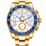 Reduced Rolex Yacht-Master II Yellow Gold Blue Bezel Oyster Bracelet