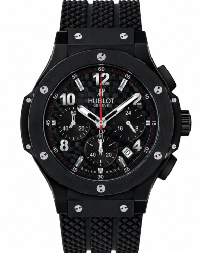 Super Clone Hublot Big Bang Black Carbon Dial Chronograph Rubber Strap – Swiss SuperClone