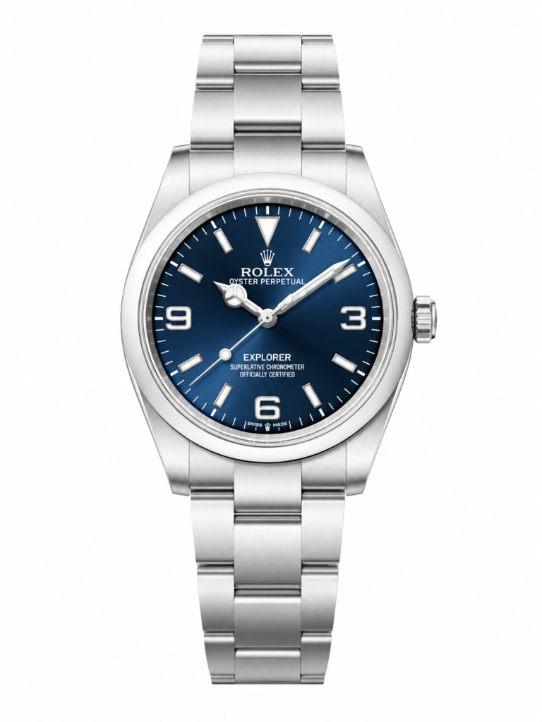 Super Clone Rolex Explorer 1 Blue Dial Oyster Bracelet