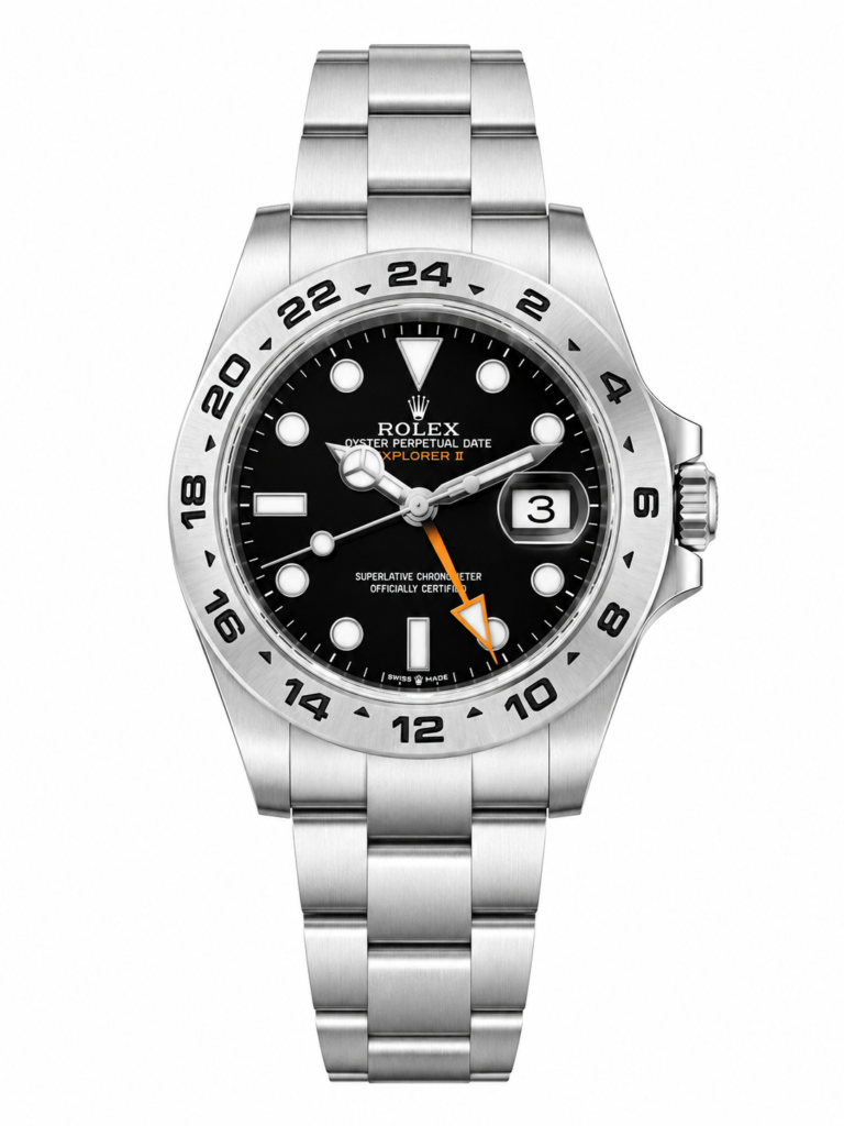Super Clone Rolex Explorer II Black Dial Oyster Bracelet