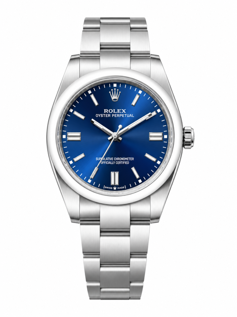 Super Clone Rolex Oyster Perpetual Blue Dial Oyster Bracelet