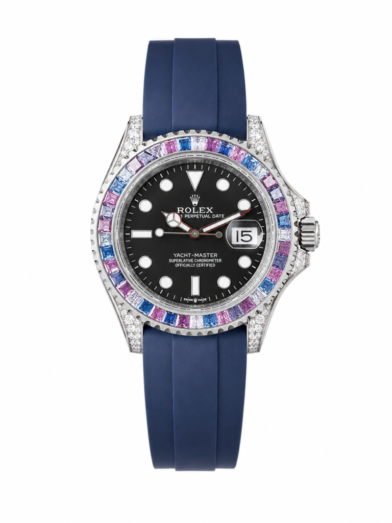 Super Clone Rolex Yacht-Master Rainbow Blue Oysterflex