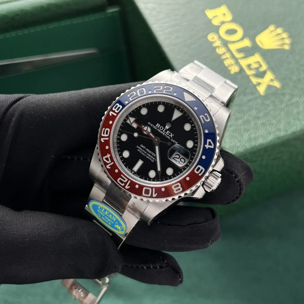 Super Clone Rolex GMT-Master II 126710BLRO “Pepsi” Oyster – Swiss SuperClone