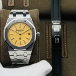 Super Clone Audemars Piguet Royal Oak Jumbo Extra-Thin 15202BC.OO.1240BC.01 39mm Yellow Dial