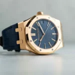 Super Clone Audemars Piguet Royal Oak 15510OR Yellow Gold 41mm Blue Dial