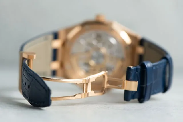 Super Clone Audemars Piguet Royal Oak 15510OR Yellow Gold 41mm Blue Dial