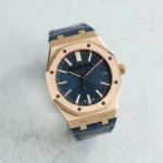 Super Clone Audemars Piguet Royal Oak 15510OR Yellow Gold 41mm Blue Dial