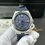 Super Clone Vacheron Constantin Overseas Dual Time 7900V 41mm Blue Dial Steel