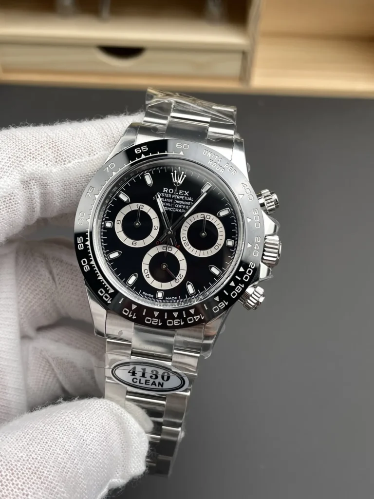Super Clone Rolex Daytona “Reverse Panda” Black Dial 116500LN – Swiss SuperClone