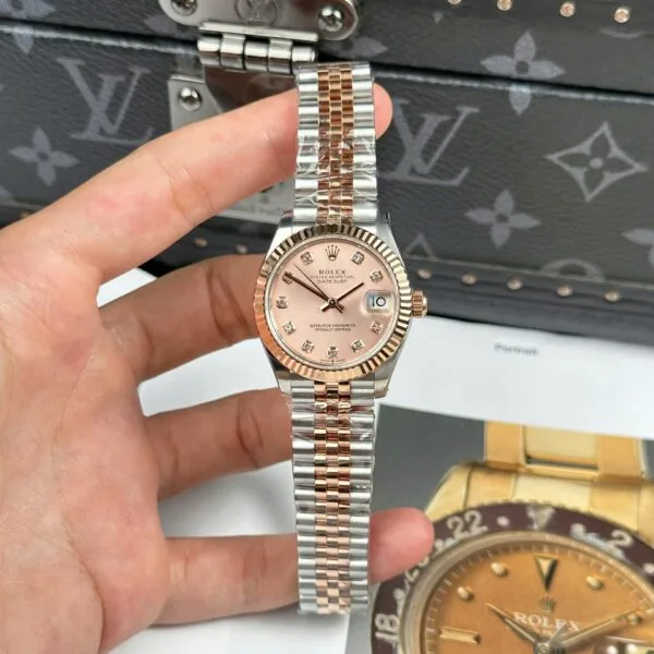 Super Clone Rolex Datejust Rose-Gold Dial REP016816 41 mm – Swiss SuperClone
