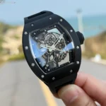Super Clone Richard Mille RM 55 Richard Mille Manual Winding Bubba Watson 42mm Black