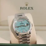 Super Clone Rolex Day-Date Turquoise Diamond Dial 128236-0011 36 mm – Swiss SuperClone