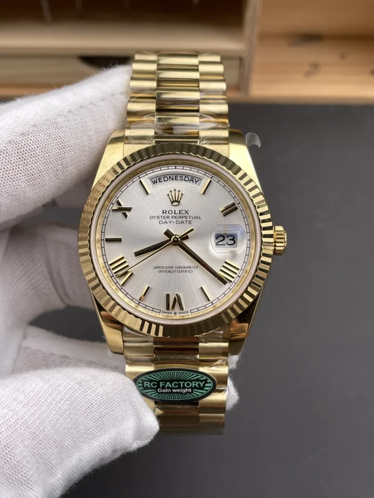 Super Clone Rolex Day-Date White Dial 128238-0113 36 mm – Swiss SuperClone