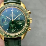 Super Clone Omega Speedmaster Moonwatch Professional 42mm 310.63.42.50.10.001 Green Dial Yellow Gold – Swiss SuperClone