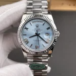Super Clone Rolex Day-Date Ice Blue Dial 228236-0012 40 mm – Swiss SuperClone