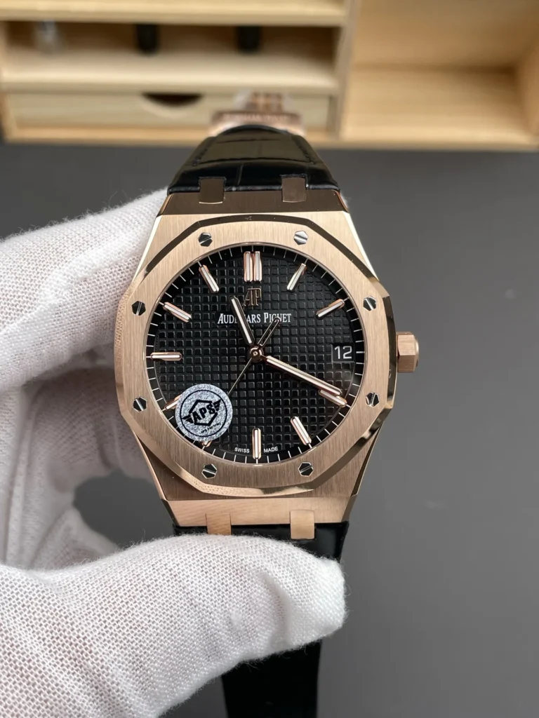 Super Clone Audemars Piguet Royal Oak 15500OR Rose Gold 41mm Black Dial