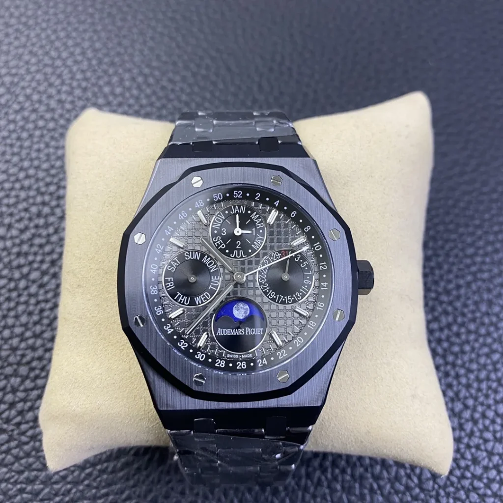 Super Clone Audemars Piguet Royal Oak Perpetual Calendar 26579CE.OO.1225CE.01 Black Ceramic 41mm
