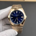 Super Clone Vacheron Constantin Overseas Rose Gold 4500V/110R-B705 41mm Blue Dial