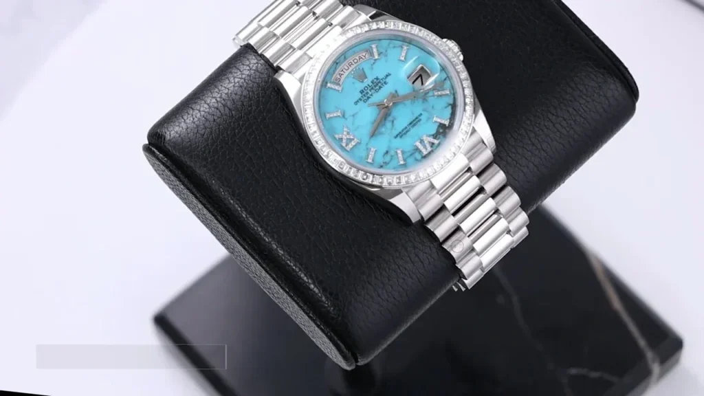 Super Clone Rolex Day-Date Turquoise Dial 128396TBR 36 mm – Swiss SuperClone