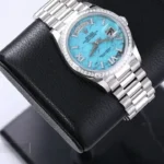 Super Clone Rolex Day-Date Turquoise Dial 128396TBR 36 mm – Swiss SuperClone