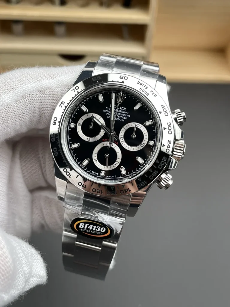 Super Clone Rolex Daytona Black Dial 116520 – Swiss SuperClone