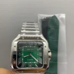Super Clone Cartier Santos De Cartier Green Dial Large WSSA0062 39.8mm – Swiss SuperClone