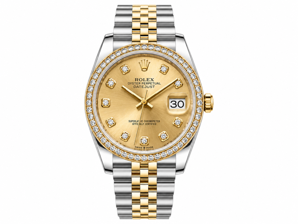 Super Clone Rolex Datejust Gold Dial SRL40 36 mm