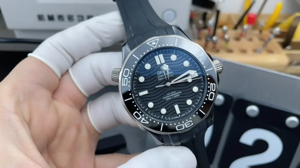 Super Clone Omega Seamaster Diver 300M Co‑Axial Master Chronometer 210.92.44.20.01.001 Black Dial Ceramic 42mm – Swiss SuperClone