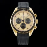 Super Clone Omega Speedmaster Moonwatch Professional 310.63.42.50.01.001 42mm Yellow Gold – Swiss SuperClone