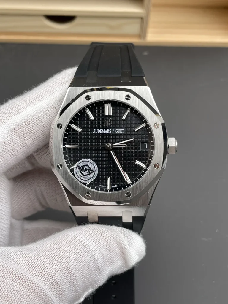 Super Clone Audemars Piguet Royal Oak 15500ST.OO.1220ST.03 41mm Black Rubber Strap