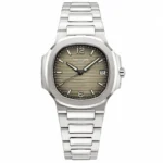 Super Clone Patek Philippe Nautilus 7118/1A-011 35.2mm Gray Dial Steel – Swiss SuperClone