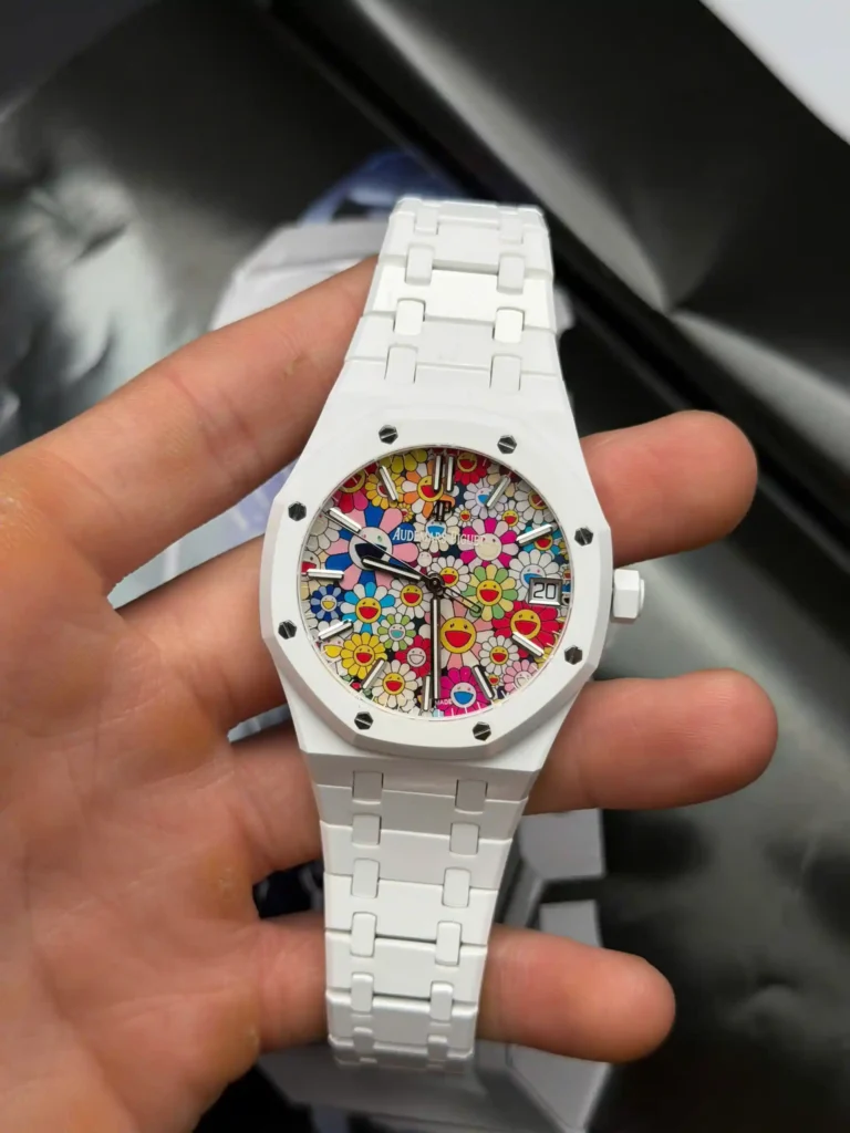 Super Clone Audemars Piguet Ceramic — dial close-up