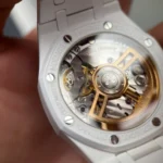 Super Clone Audemars Piguet Ceramic — on leather display