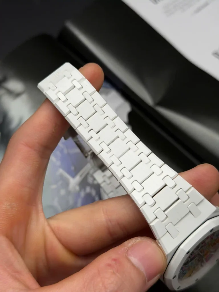 Super Clone Audemars Piguet Ceramic — movement / caseback view