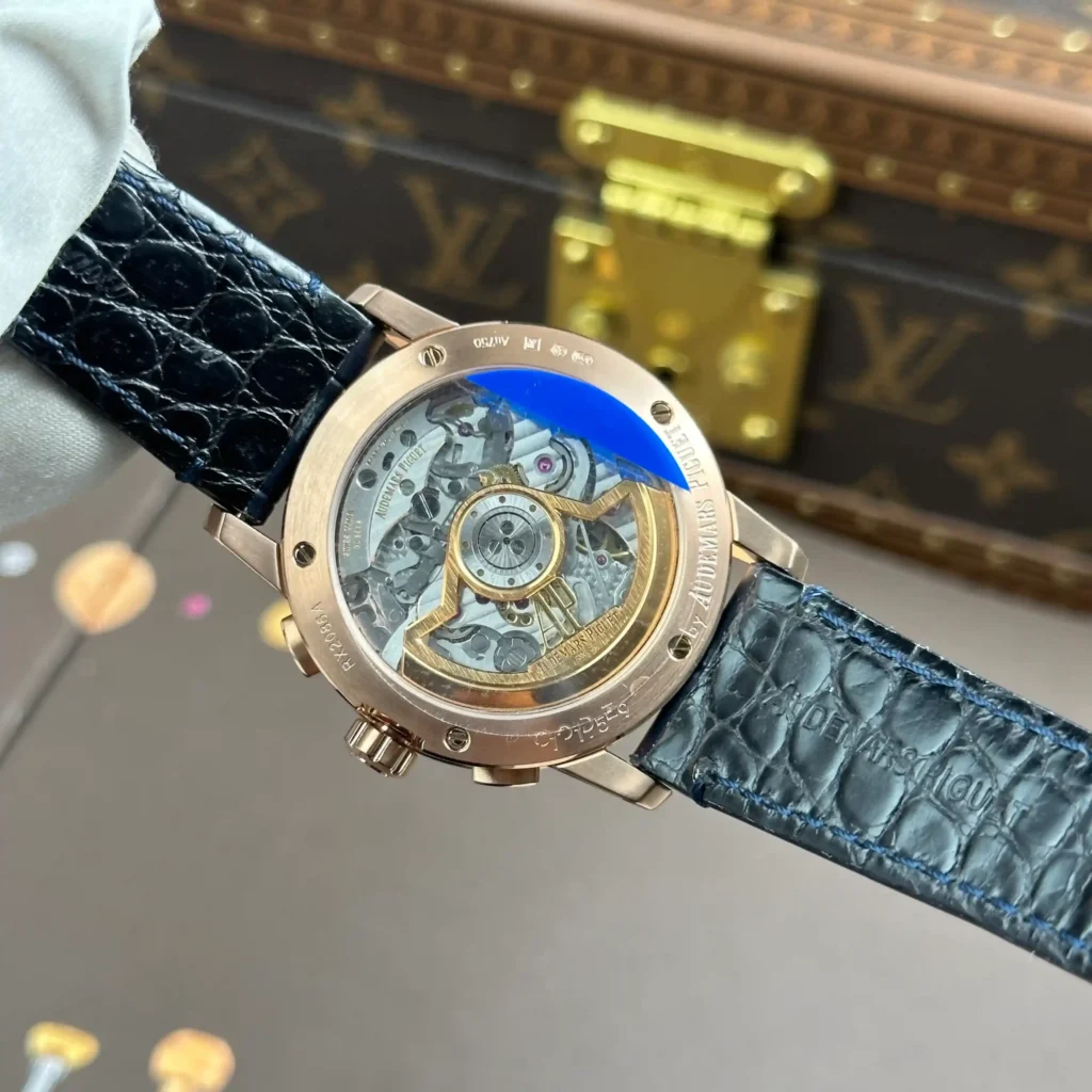 Super Clone Audemars Piguet 41mm Steel — on leather display