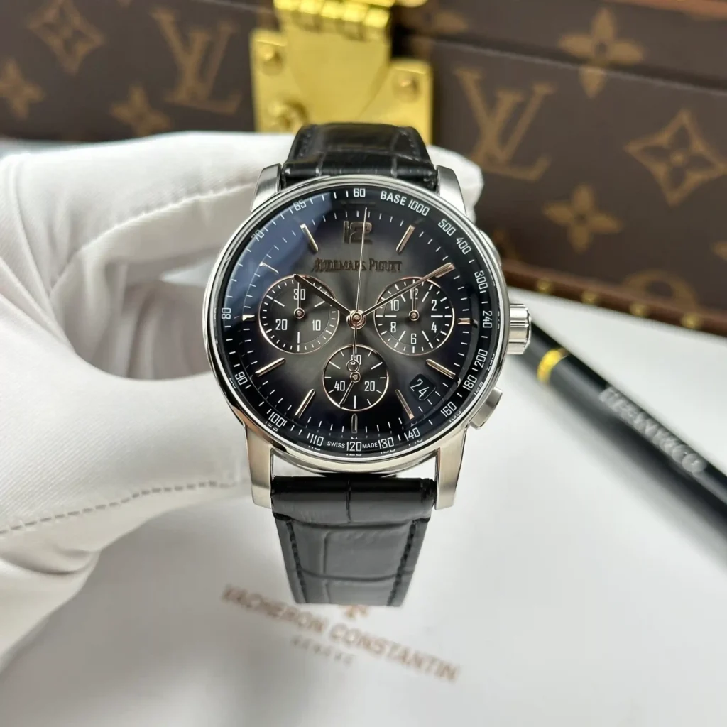 Super Clone Audemars Piguet Code 11.59 Selfwinding Chronograph 26393CR.OO.A002KB.01 41mm — case and bezel