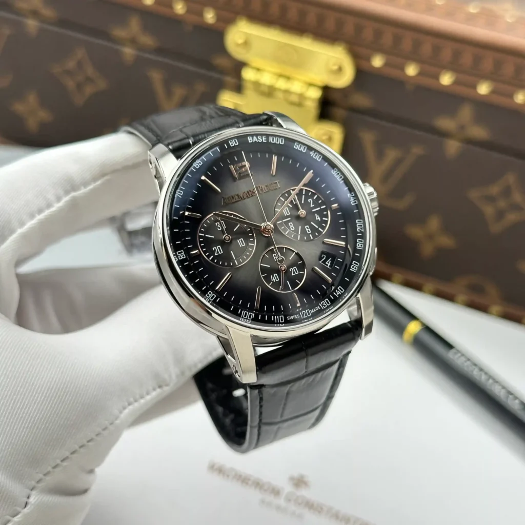 Super Clone Audemars Piguet Code 11.59 Selfwinding Chronograph 26393CR.OO.A002KB.01 41mm — side profile