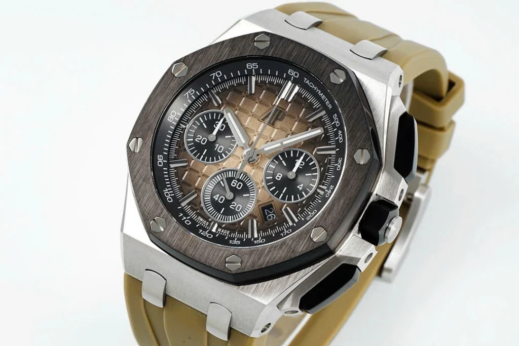 Super Clone Audemars Piguet Offshore Selfwinding Chronograph 26420 42mm Smoke Dial – — dial close-up