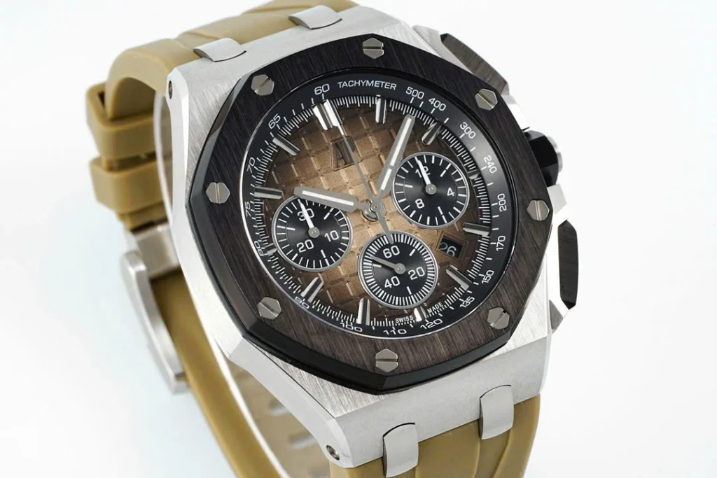 Super Clone Audemars Piguet Offshore Selfwinding Chronograph 26420 42mm Smoke Dial – — side profile