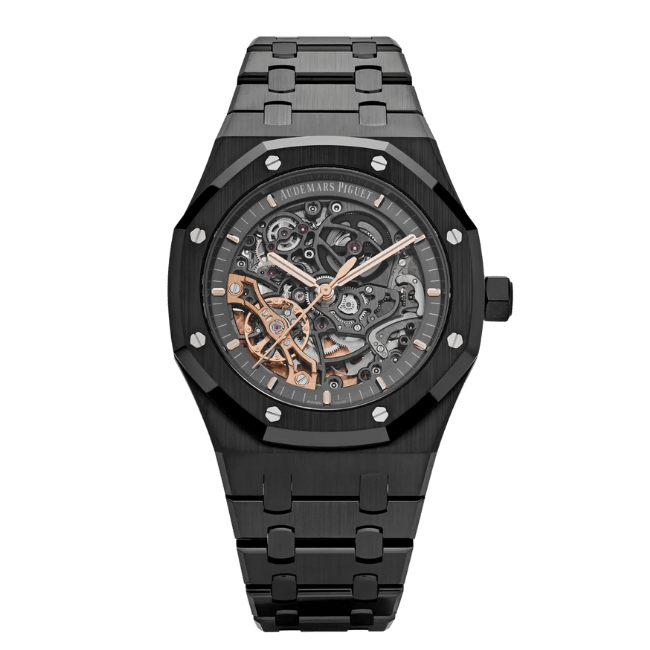 Super Clone Audemars Piguet Royal Oak 15407CE.OO 41mm Skeleton Dial Ceramic V3 Base