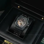 Super Clone Audemars Piguet Royal Oak 15407CE.OO 41mm Skeleton Dial Ceramic V3 Base — dial close-up
