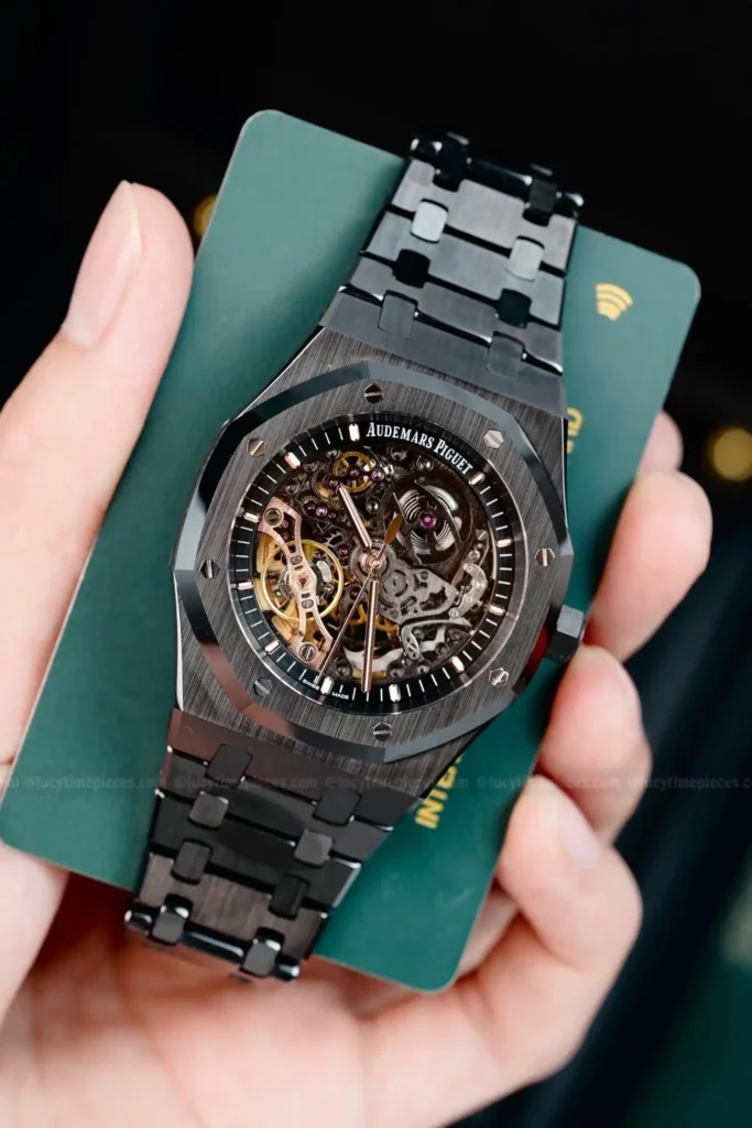 Super Clone Audemars Piguet Royal Oak 15407CE.OO 41mm Skeleton Dial Ceramic V3 Base — bracelet detail