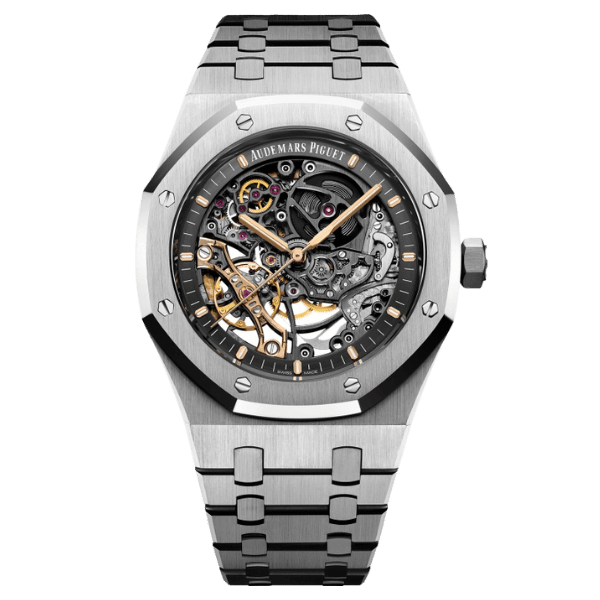 Super Clone Audemars Piguet Royal Oak 15407ST.OO 41mm Skeleton Dial Steel V3 Base