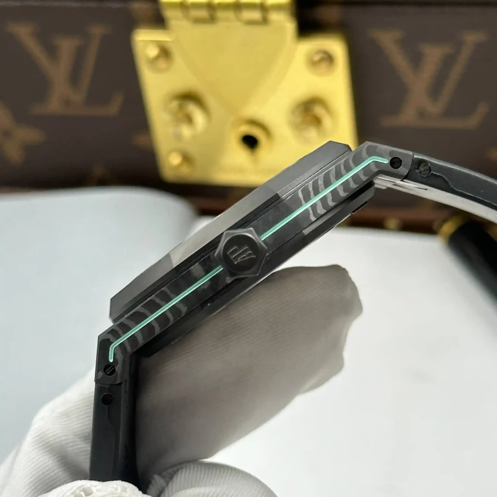 Super Clone Audemars Piguet Royal Oak 41mm Steel Bracelet Carbon — view 10