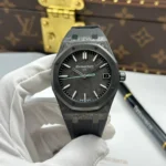 Super Clone Audemars Piguet Royal Oak 41mm Steel Bracelet Carbon — case and bezel