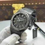Super Clone Audemars Piguet Royal Oak 41mm Steel Bracelet Carbon — side profile