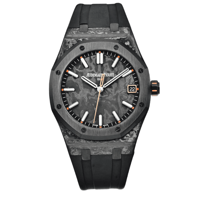 Super Clone Audemars Piguet Royal Oak 15500 DiW Voidline Carbon 41mm orange color